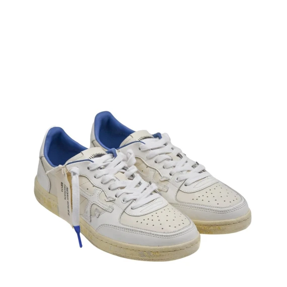 Sneakers Premiata CLAY in pelle bianco