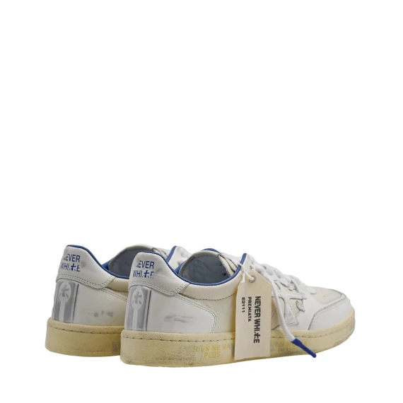 Sneakers Premiata CLAY in pelle bianco
