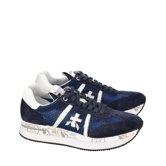 Sneakers Premiata CONNY in camoscio blu
