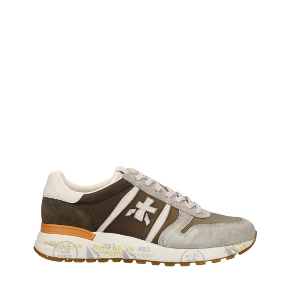 Sneakers Premiata LANDER in camoscio grigio