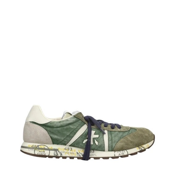 Sneakers Premiata LUCY in tessuto verde