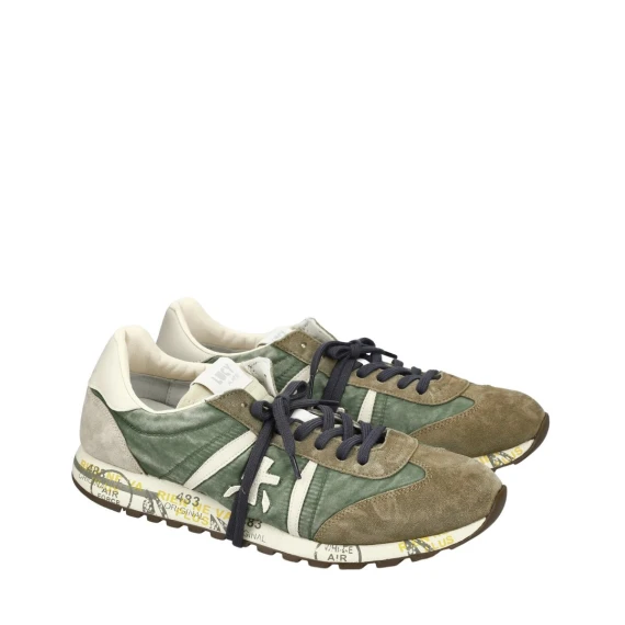 Sneakers Premiata LUCY in tessuto verde
