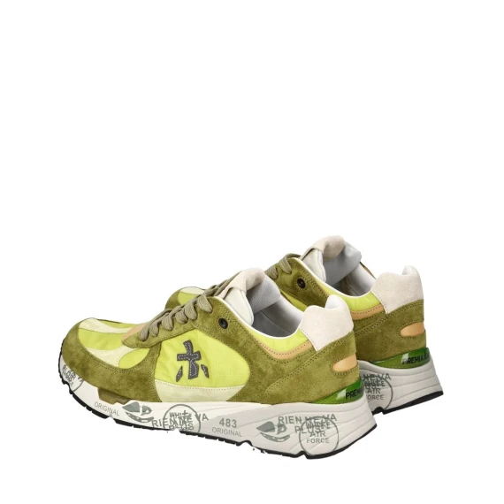 Sneakers Premiata MASE in camoscio verde lime