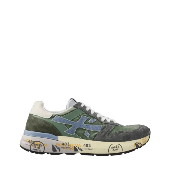 Sneakers Premiata MICK in camoscio grigio