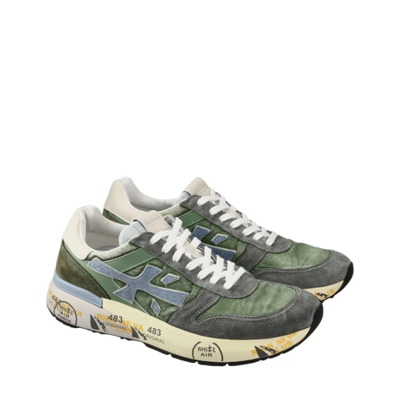 Sneakers Premiata MICK in camoscio grigio