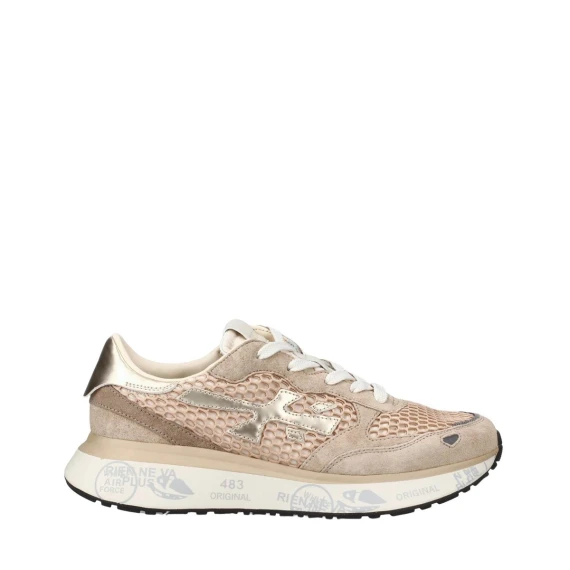 Sneakers Premiata LAURYN in camoscio beige