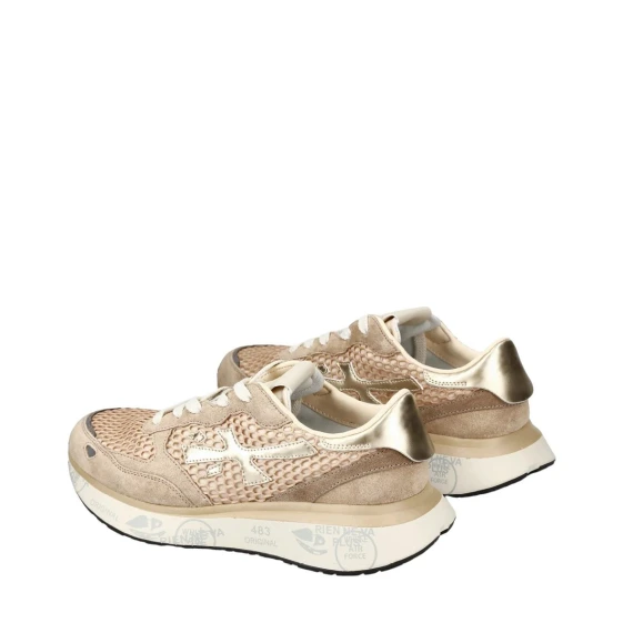Sneakers Premiata LAURYN in camoscio beige