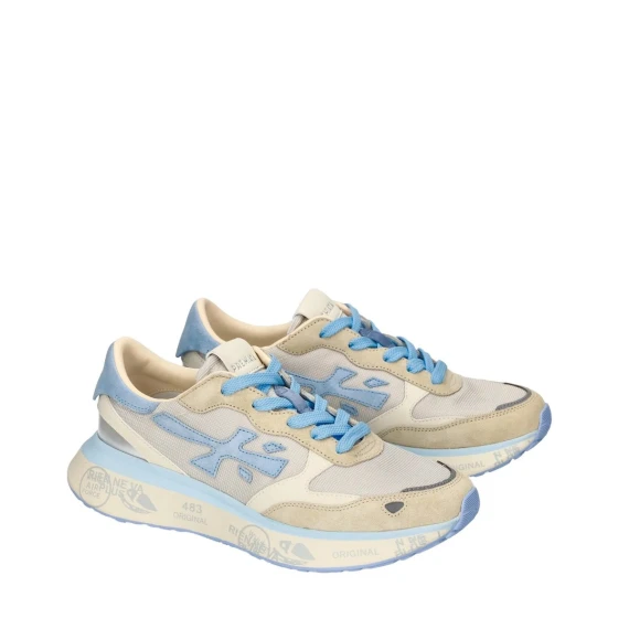 Sneakers Premiata LAURYN in camoscio beige