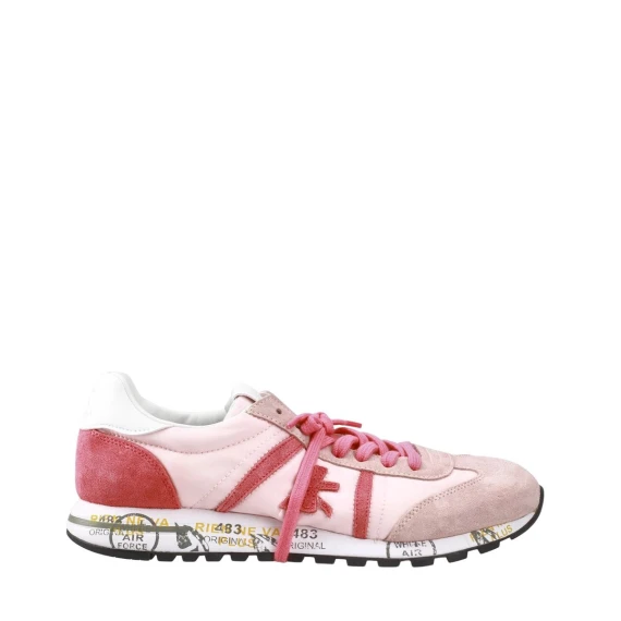 Sneakers Premiata LUCY in camoscio rosa