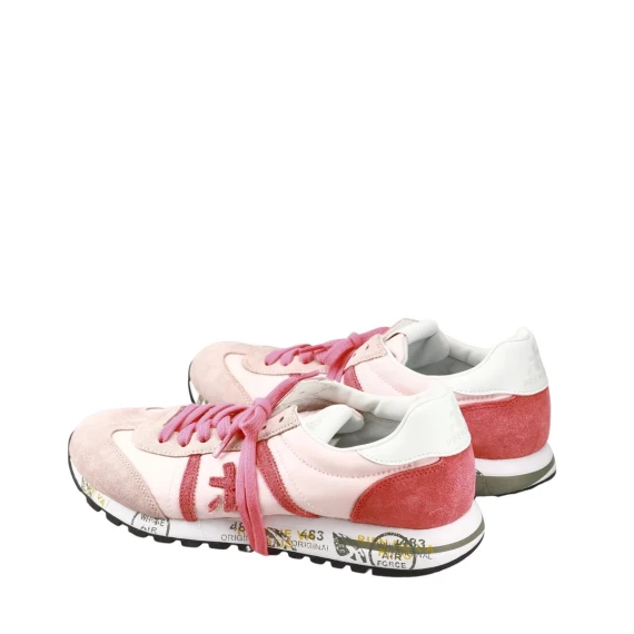 Sneakers Premiata LUCY in camoscio rosa