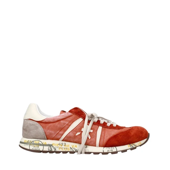 Sneakers Premiata LUCY in tessuto rosso arancione