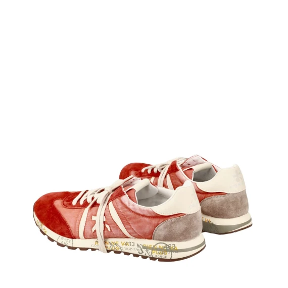 Sneakers Premiata LUCY in tessuto rosso arancione