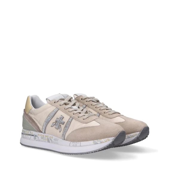 Sneakers Premiata CONNY in camoscio beige