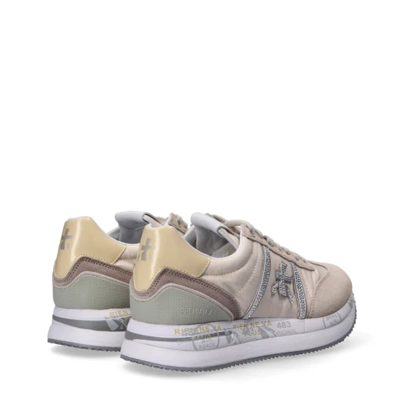 Sneakers Premiata CONNY in camoscio beige