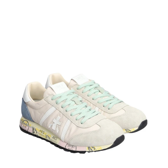 Sneakers Premiata LUCY in camoscio grigio