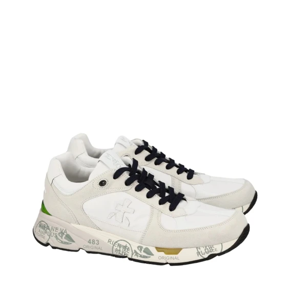 Sneakers Premiata MASE in camoscio bianco