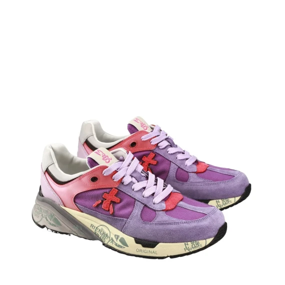 Sneakers Premiata MASED in camoscio viola