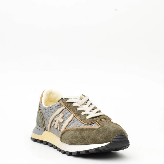 Sneakers Premiata JOHN LOW in camoscio verde