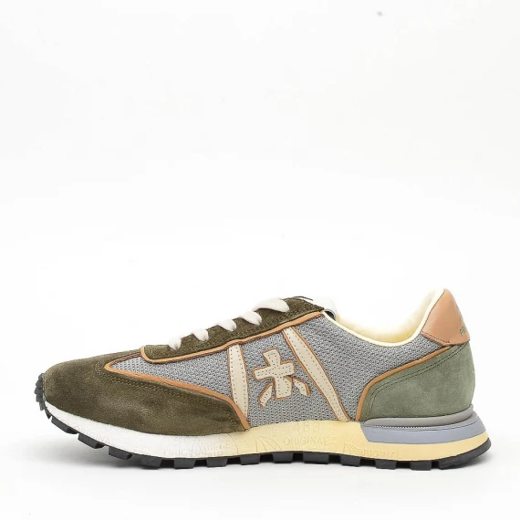 Sneakers Premiata JOHN LOW in camoscio verde