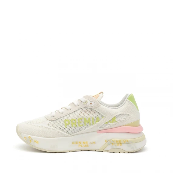 Sneakers Premiata MOERUND in tessuto bianco