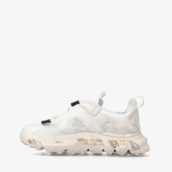 Sneakers Premiata CROSSD 376 in tessuto bianco