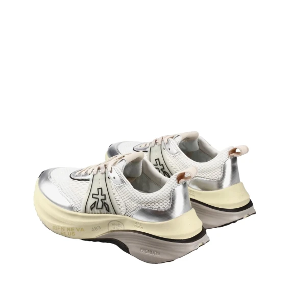 Sneakers Premiata HILL in tessuto bianco