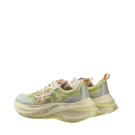 Sneakers Premiata HILL in tessuto verde