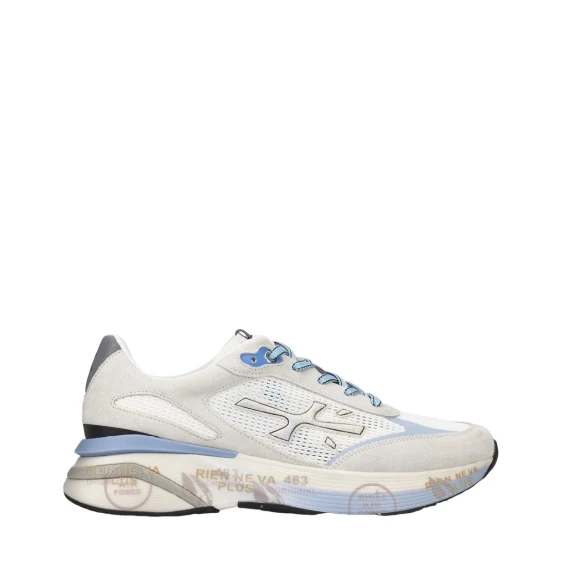 Sneakers Premiata MOERUN in camoscio grigio