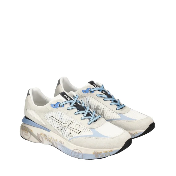 Sneakers Premiata MOERUN in camoscio grigio