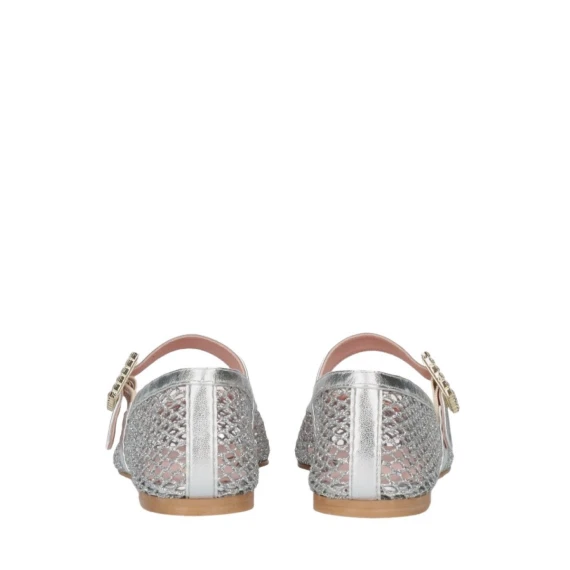 Ballerina Pretty Ballerinas 51539 in tessuto argento