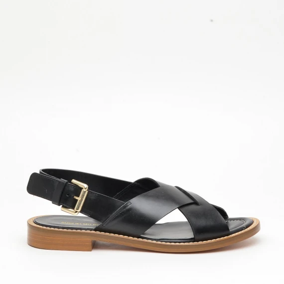 Sandalo Guglielmo Rotta QUITO in pelle nero
