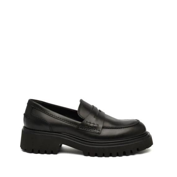 Mocassino Rotta 2432 in pelle nero