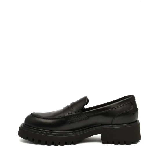 Mocassino Rotta 2432 in pelle nero
