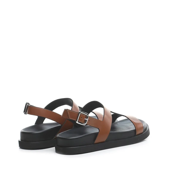Sandalo Guglielmo Rotta THEA in pelle marrone