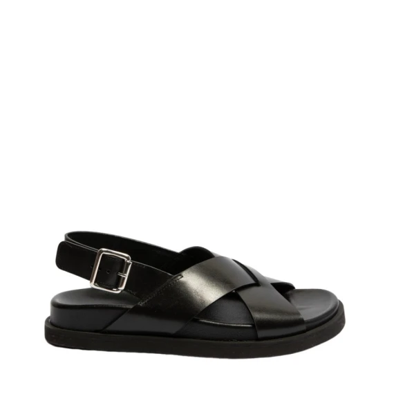 Sandalo Guglielmo Rotta TESS in pelle nero