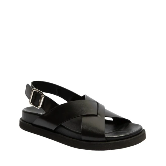 Sandalo Guglielmo Rotta TESS in pelle nero