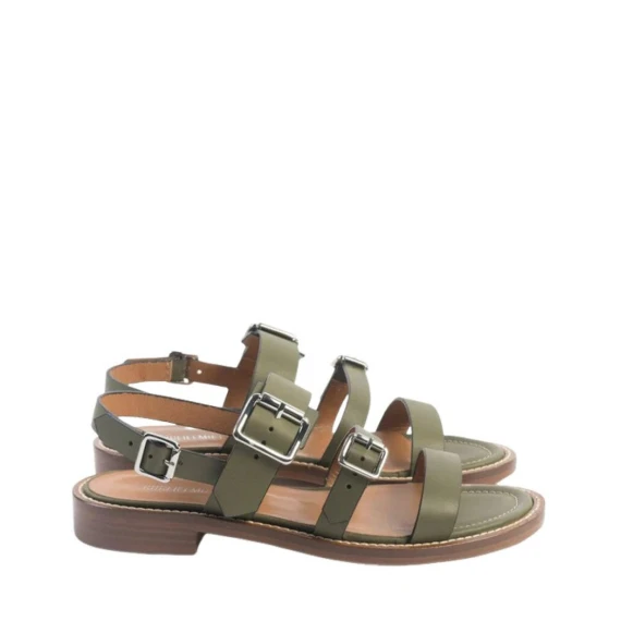 Sandalo Guglielmo Rotta QUENBY in pelle verde