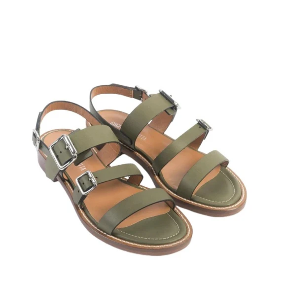Sandalo Guglielmo Rotta QUENBY in pelle verde