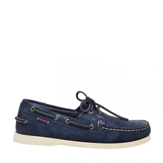 Mocassino Sebago in camoscio blu
