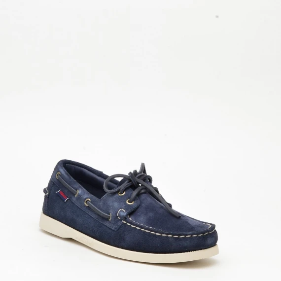 Mocassino Sebago in camoscio blu