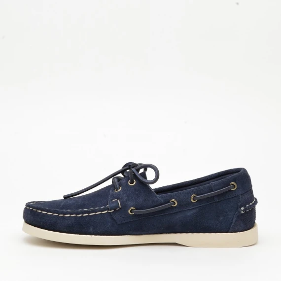 Mocassino Sebago in camoscio blu
