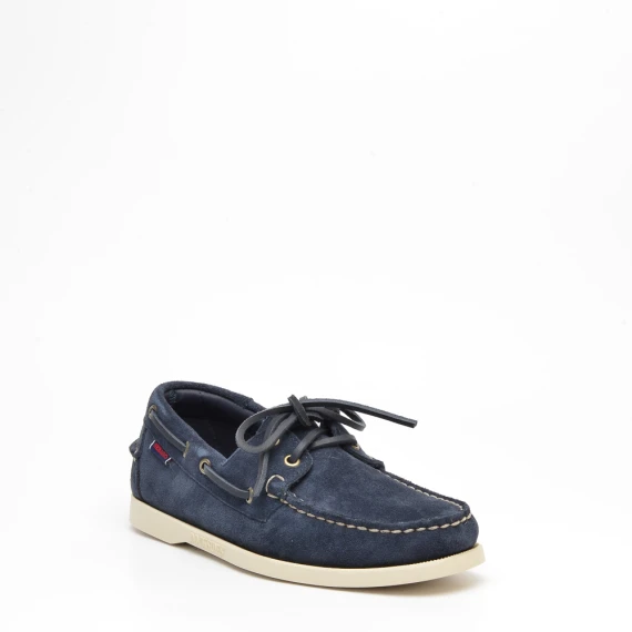 Mocassino in camoscio blu