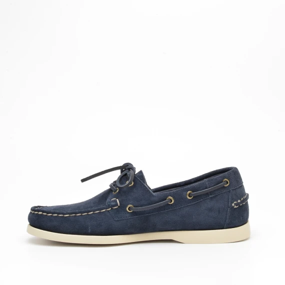 Mocassino in camoscio blu