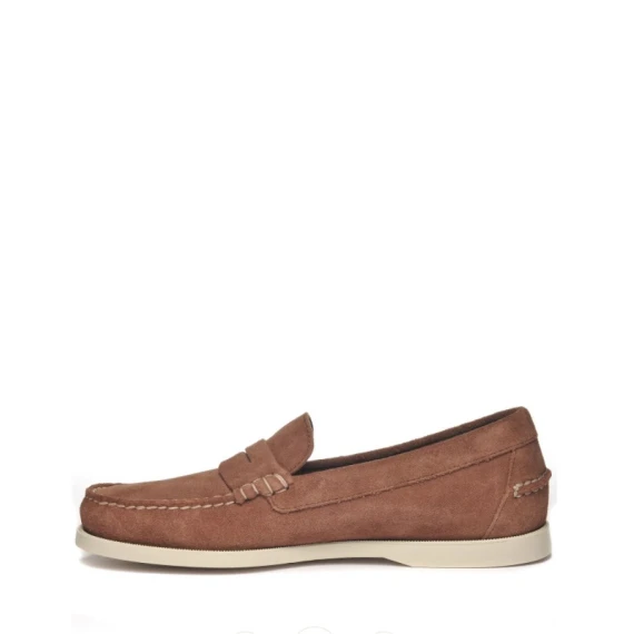 Mocassino Sebago 7111 in camoscio marrone