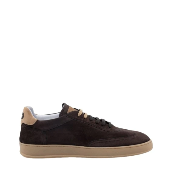 Sneakers Soldini AMALFI in camoscio marrone