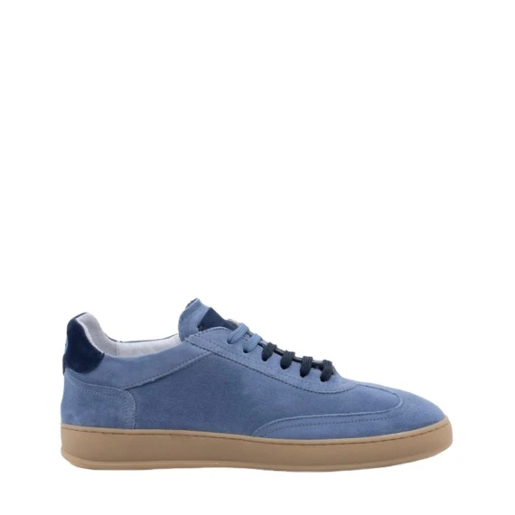 Sneakers Soldini AMALFI in camoscio azzurro