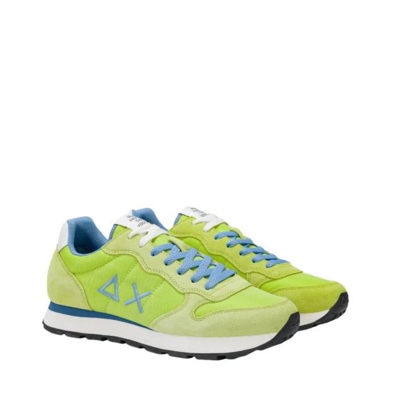 Sneakers Sun68 Z35101 in camoscio lime