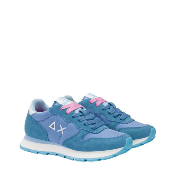 Sneakers Sun68 Z35201 in camoscio avio