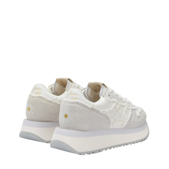 Sneakers Sun68 Z35216 in camoscio bianco