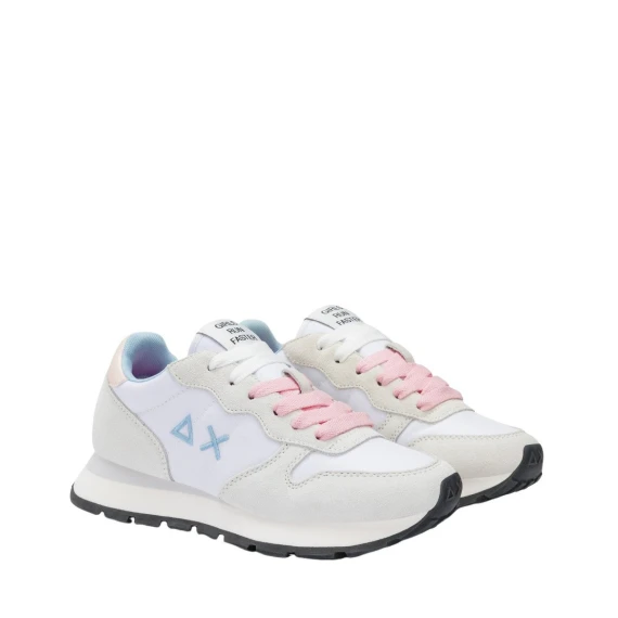 Sneakers Sun68 Z35201 in camoscio bianco